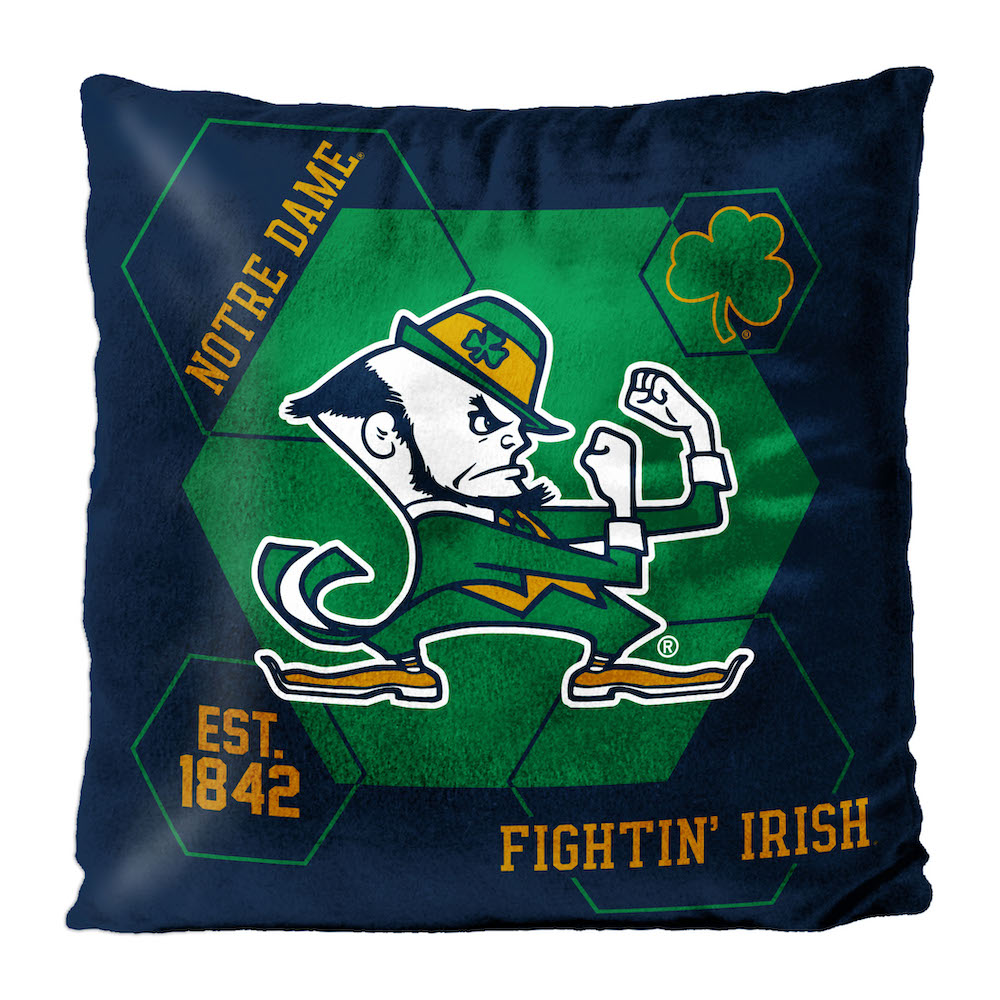 Notre Dame Fighting Irish Velvet REVERSE Pillow