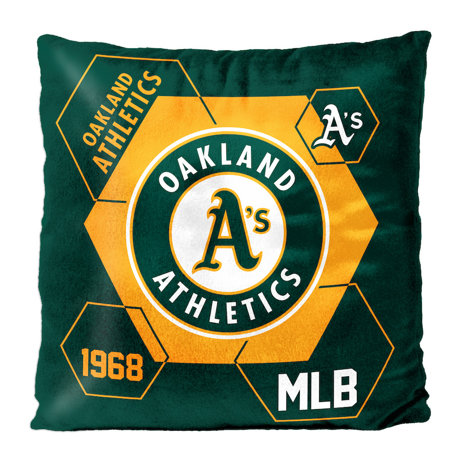 Oakland A's Velvet REVERSE Pillow