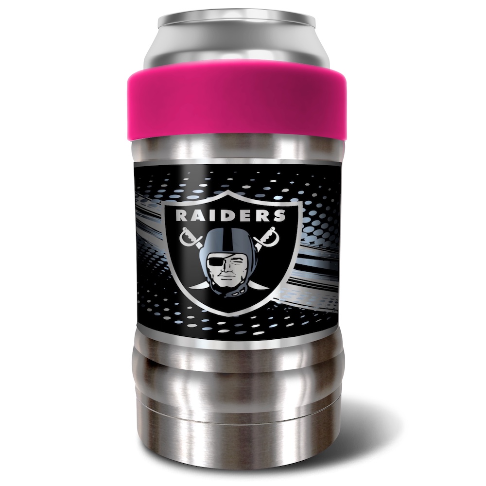 Las Vegas Raiders LOCKER NFL Insulated Can and Bottle Holder - Pink