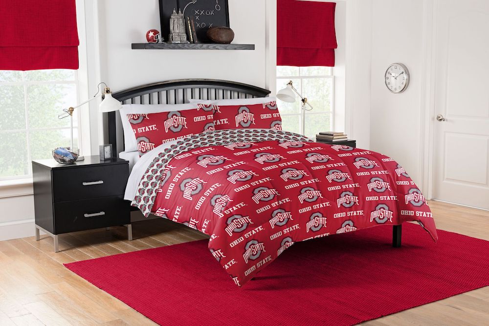 Ohio State Buckeyes QUEEN Bed in a Bag Set