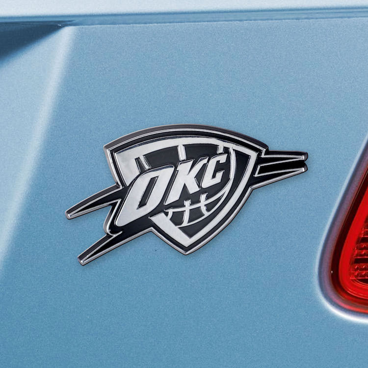 Oklahoma City Thunder Metal Auto Emblem