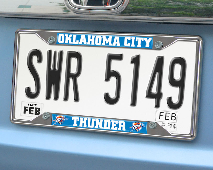 Oklahoma City Thunder License Plate Frame