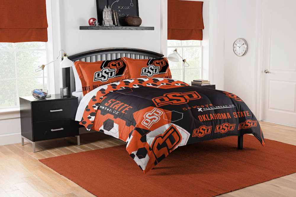 Oklahoma State Cowboys QUEEN/FULL size Comforter and 2 Shams