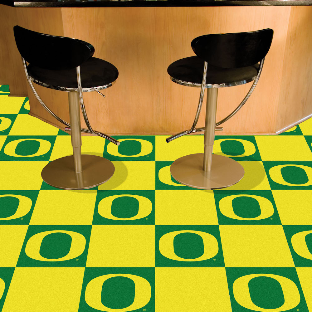 Oregon Ducks Carpet Tiles 18x18 in.