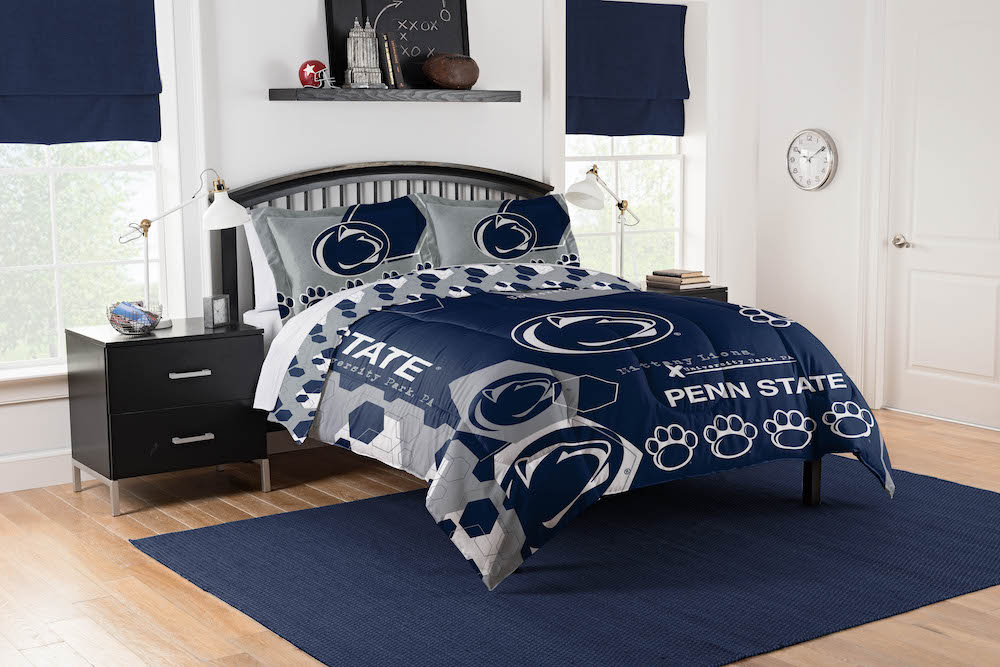 Penn State Nittany Lions QUEEN/FULL size Comforter and 2 Shams