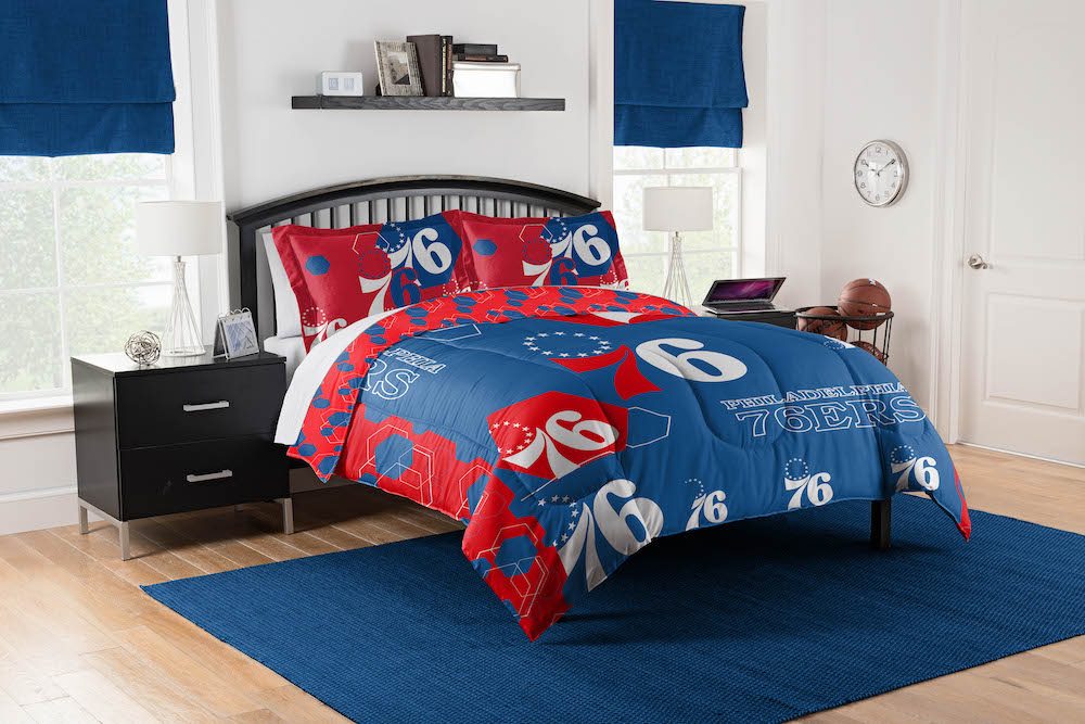 Philadelphia 76ers QUEEN/FULL size Comforter and 2 Shams