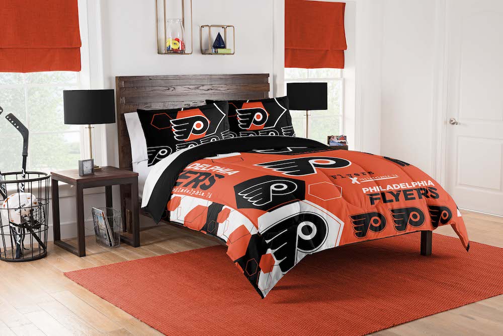 Philadelphia Flyers QUEEN/FULL size Comforter and 2 Shams