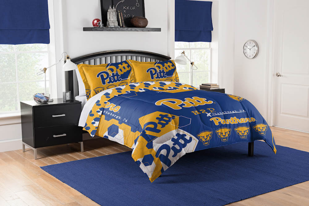 Pittsburgh Panthers QUEEN/FULL size Comforter and 2 Shams