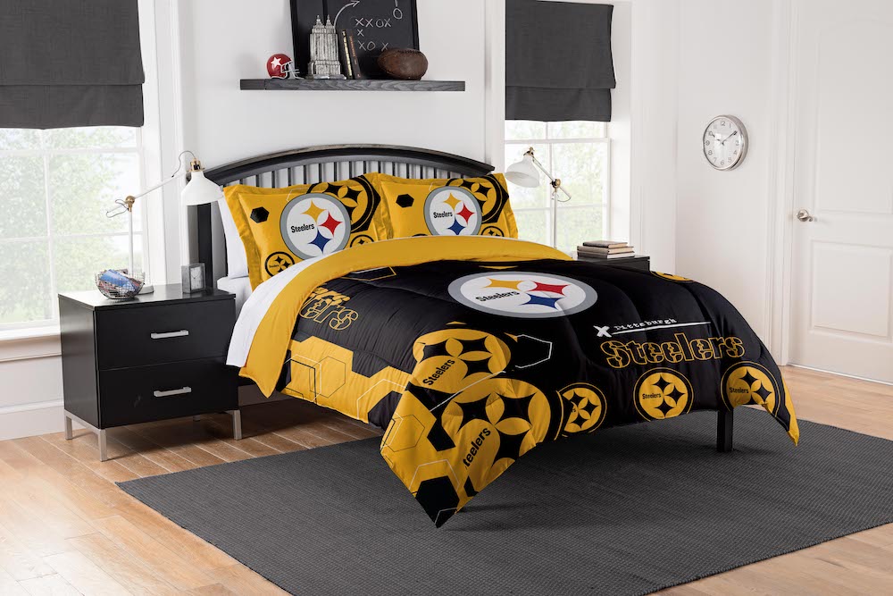 Pittsburgh Steelers KING size Comforter and 2 Shams
