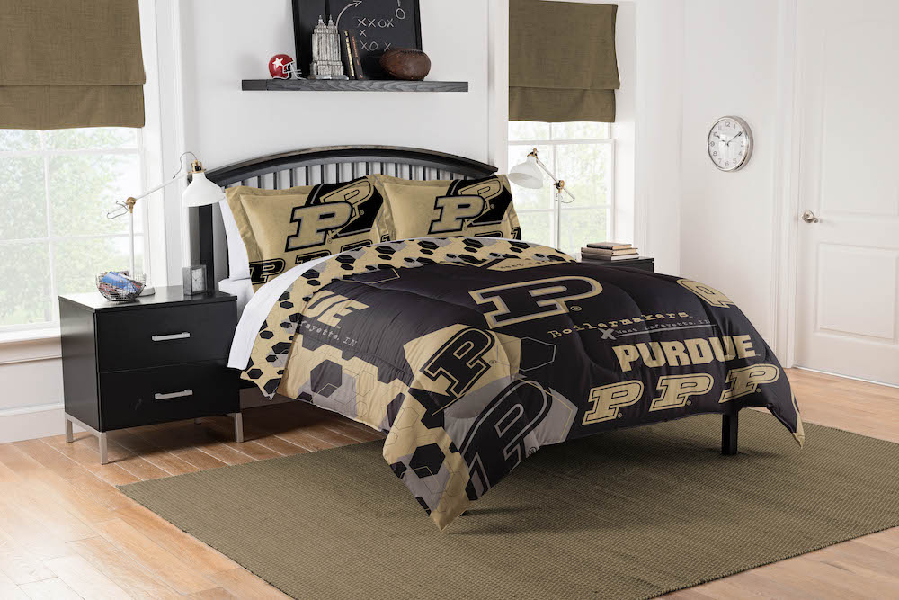 Purdue Boilermakers QUEEN/FULL size Comforter and 2 Shams