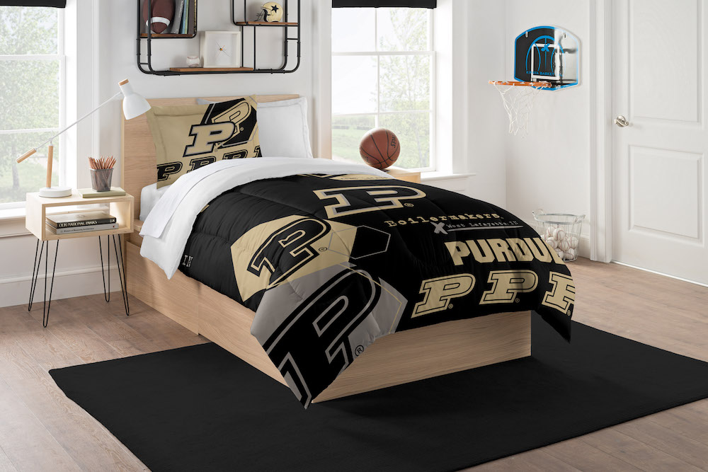 Purdue Boilermakers Twin Comforter Set with Sham