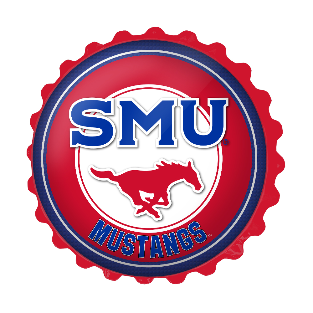 SMU Mustangs Bottle Cap Wall Sign
