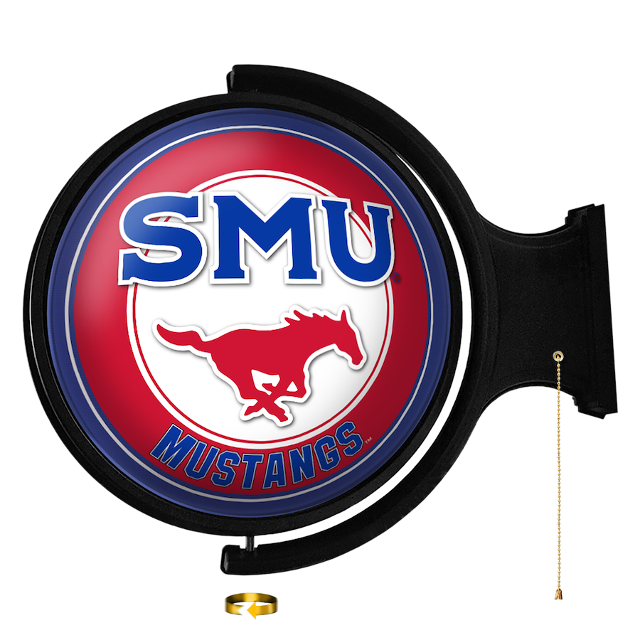 SMU Mustangs LED Rotating Wall Sign