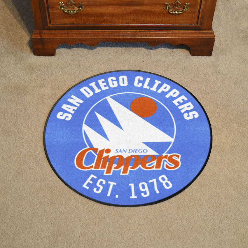 San Diego Clippers Vintage Roundel Mat - Throwback Logo