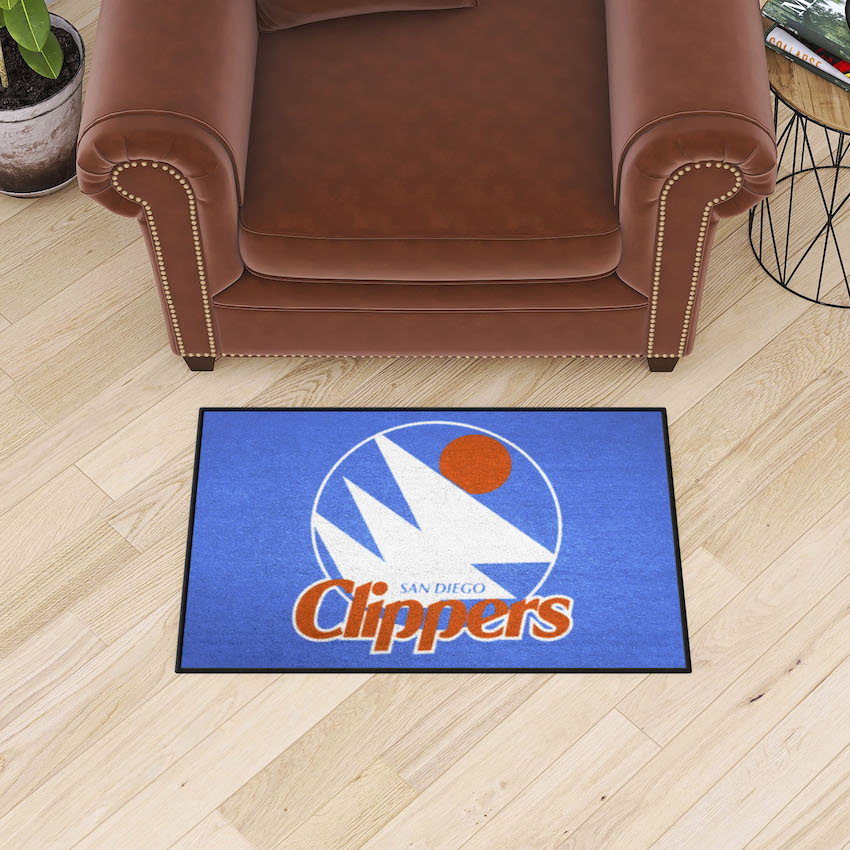 San Diego Clippers Vintage 20 x 30 STARTER Floor Mat - Throwback Logo