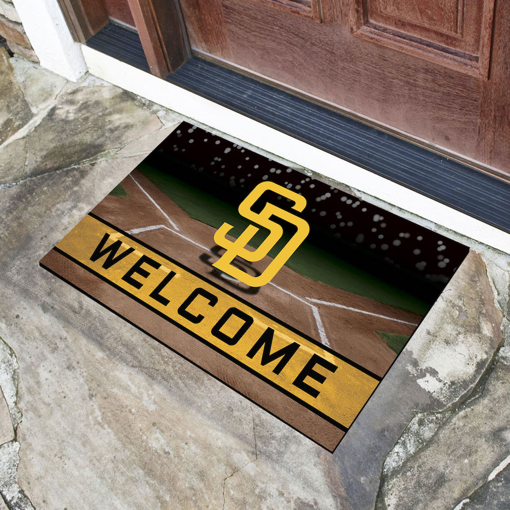 San Diego Padres Recycled Crumb Rubber Door Mat