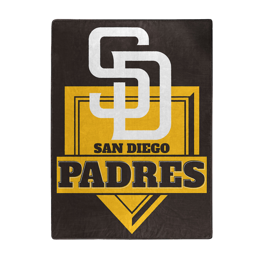San Diego Padres Large Plush Fleece HOME PLATE 60 x 80 Blanket