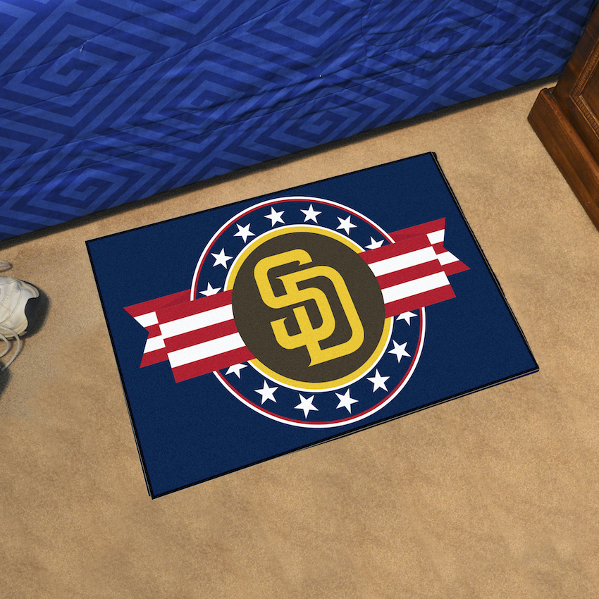 San Diego Padres 20 x 30 PATRIOTIC Starter Floor Mat
