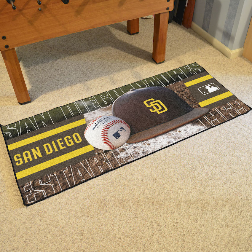 San Diego Padres 30 x 72 Baseball Carpet Runner