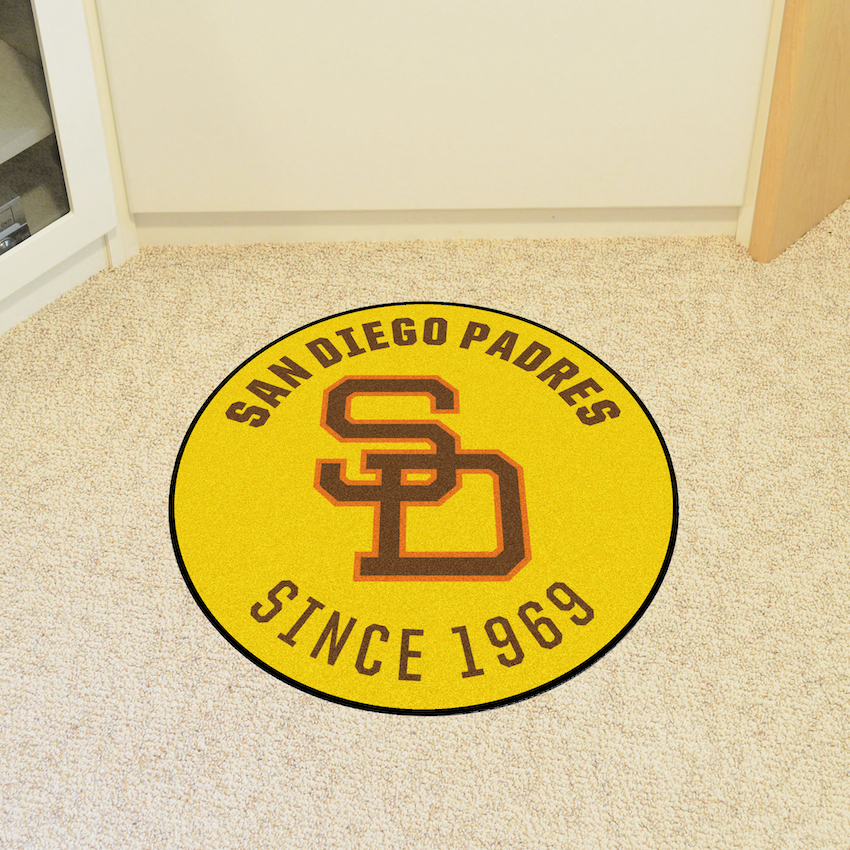 San Diego Padres MLBCC Vintage Roundel Mat Throwback Logo