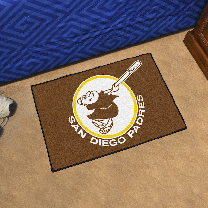 San Diego Padres MLBCC Vintage 20 x 30 STARTER Floor Mat - Throwback Logo