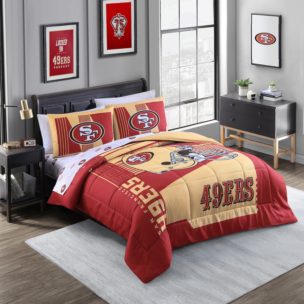 San Francisco 49ers QUEEN Bed in a Bag Set