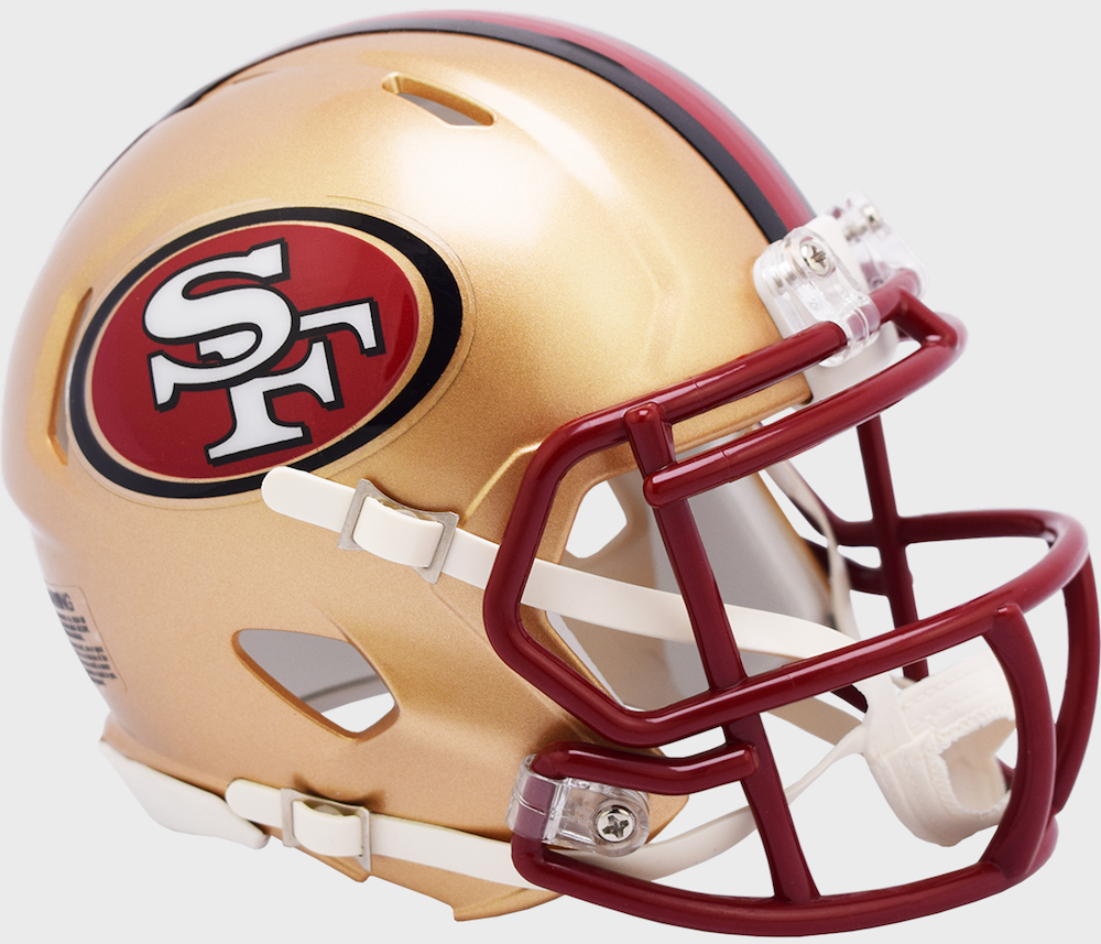 San Francisco 49ers NFL Throwback 1996-2008 Mini Helmet