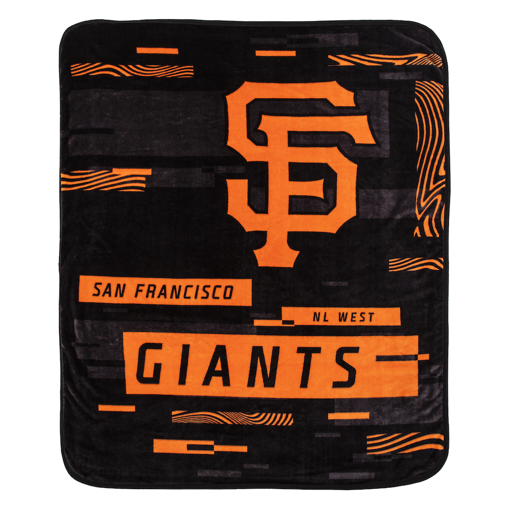 San Francisco Giants Large Plush Fleece Raschel Blanket 60 x 80