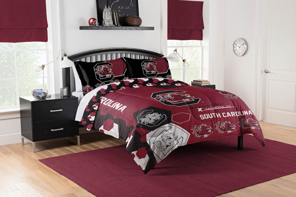 South Carolina Gamecocks QUEEN/FULL size Comforter and 2 Shams