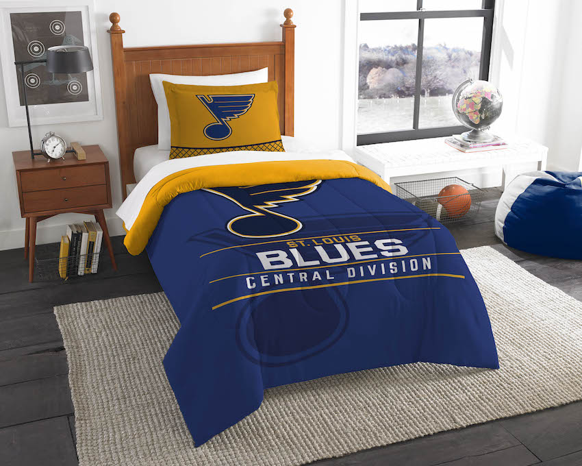 St. Louis Blues Twin Comforter Set with Sham