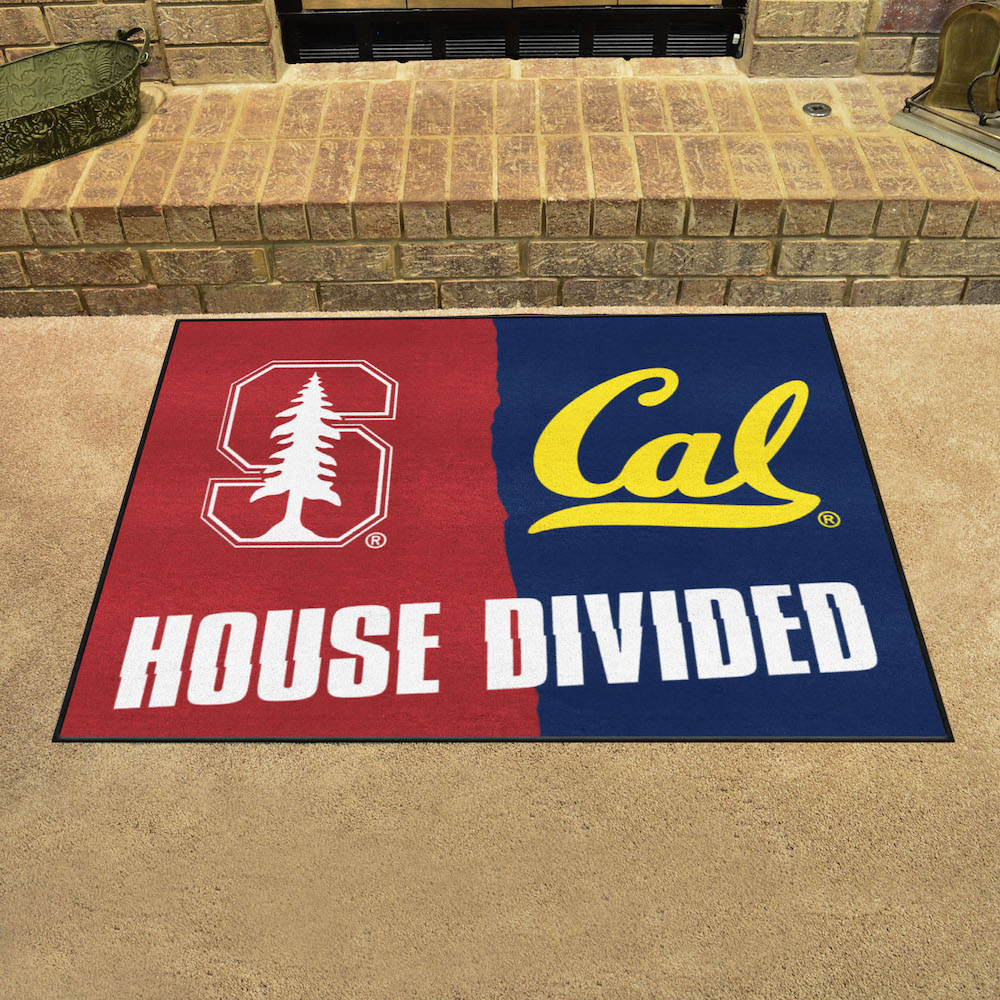 NCAA House Divided Rivalry Rug Stanford Cardinal - California Golden Bears