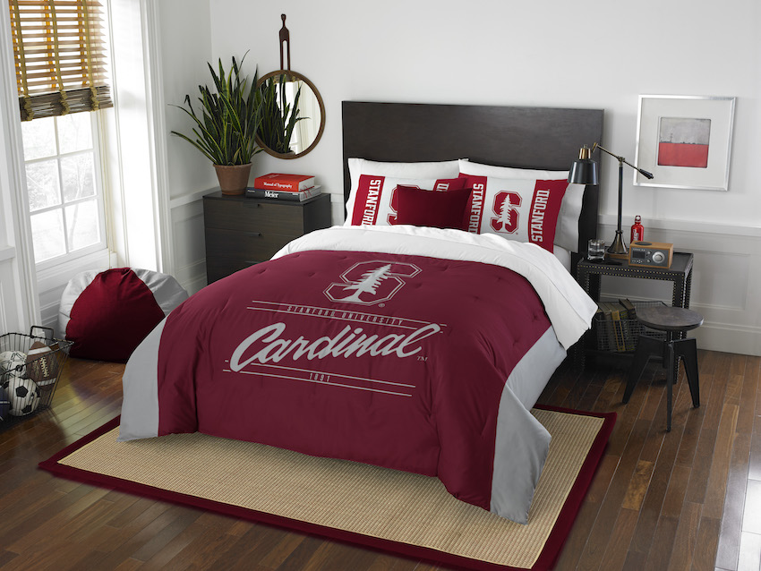 Stanford Cardinal QUEEN/FULL size Comforter and 2 Shams