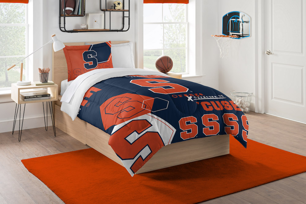 Syracuse Orange Twin Comforter Set with Sham