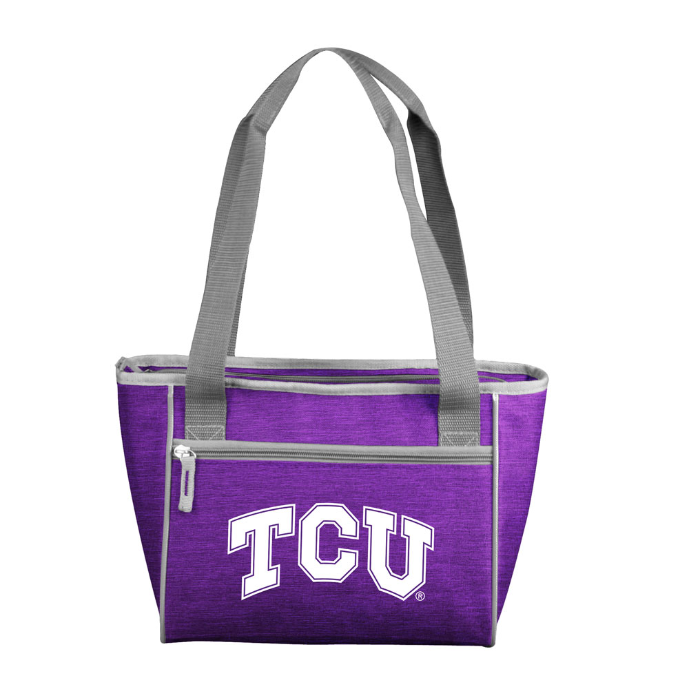 TCU Horned Frogs Crosshatch 16 Can Cooler Tote