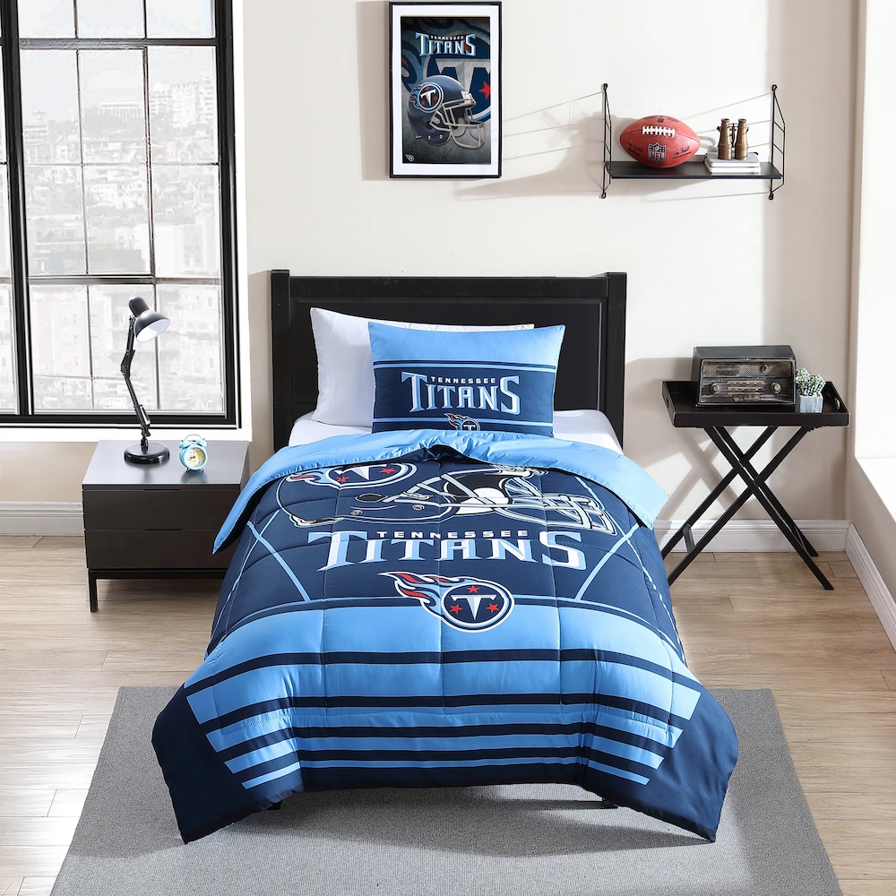 Tennessee Titans Twin Comforter Set with Sham