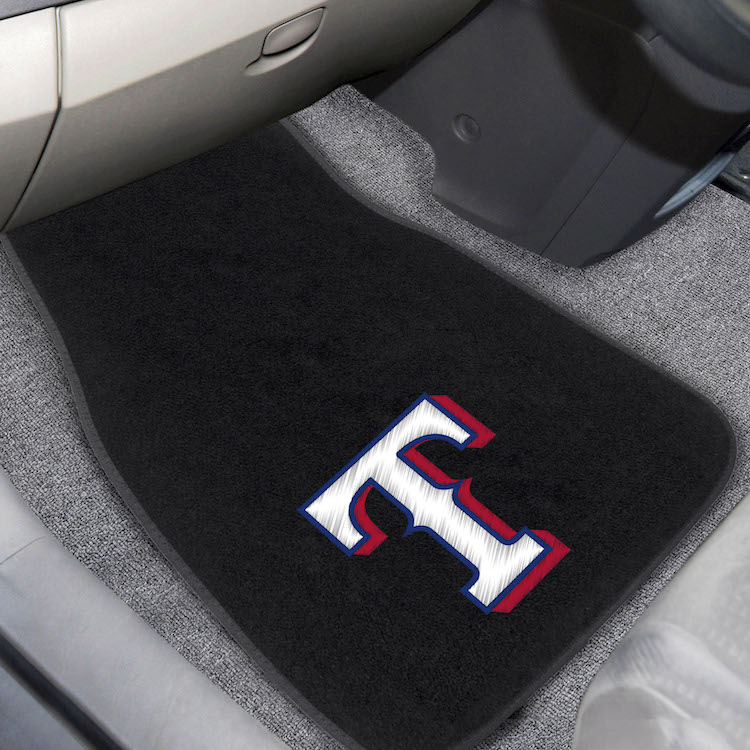 Texas Rangers Car Floor Mats 17 x 26 Embroidered Pair