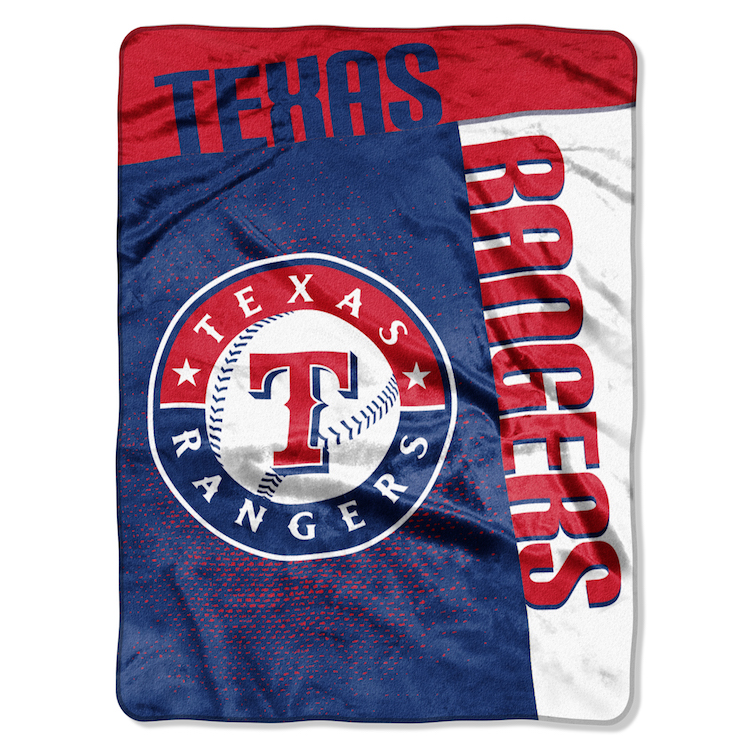 Texas Rangers Large Plush Fleece Raschel Blanket 60 x 80