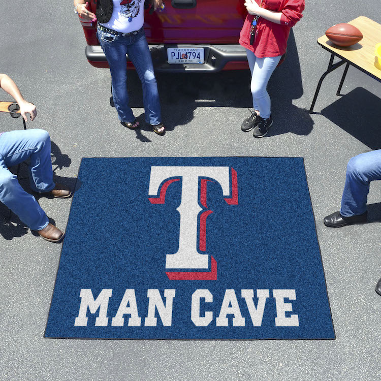 Texas Rangers MAN CAVE TAILGATER 60 x 72 Rug