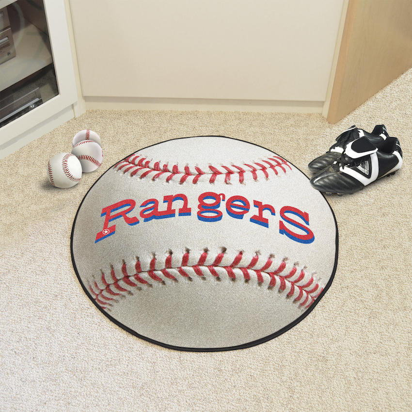 Texas Rangers MLBCC Vintage Baseball Mat Throwback Logo
