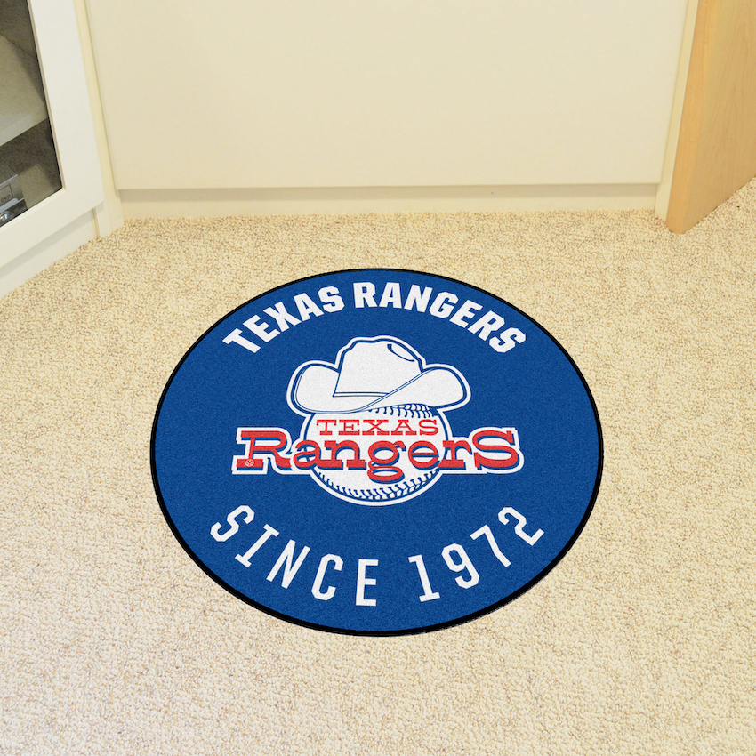 Texas Rangers MLBCC Vintage Roundel Mat Throwback Logo