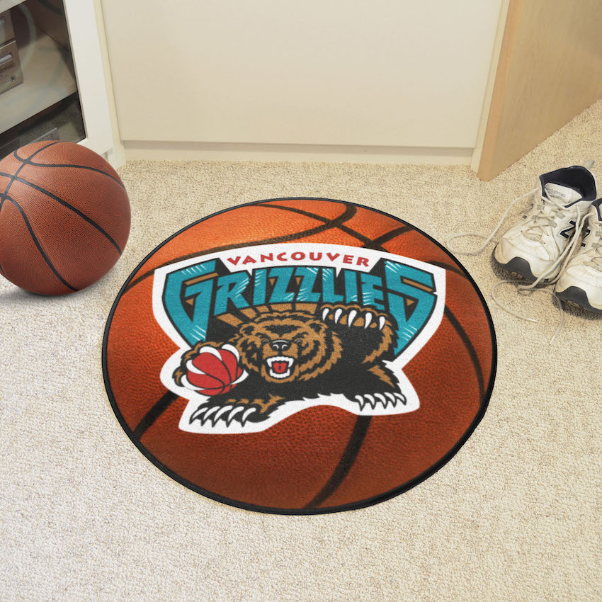 Vancouver Grizzlies Vintage Basketball Mat - Throwback Logo