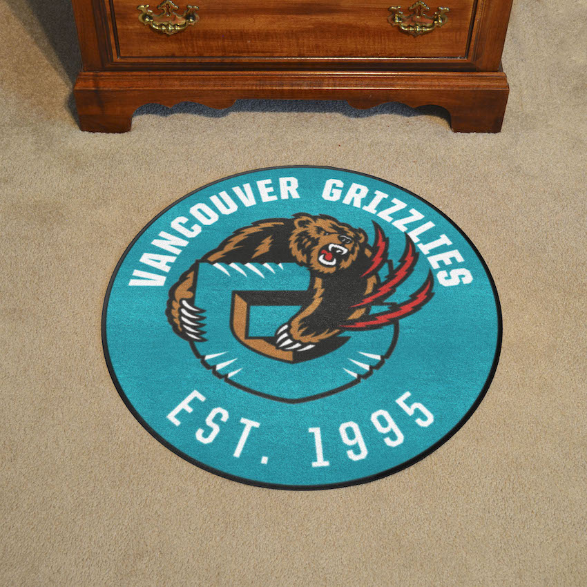 Vancouver Grizzlies Vintage Roundel Mat - Throwback Logo