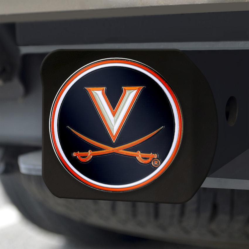 Virginia Cavaliers Black and Color Trailer Hitch Cover