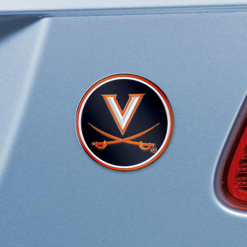Virginia Cavaliers Color Metal Auto Emblem