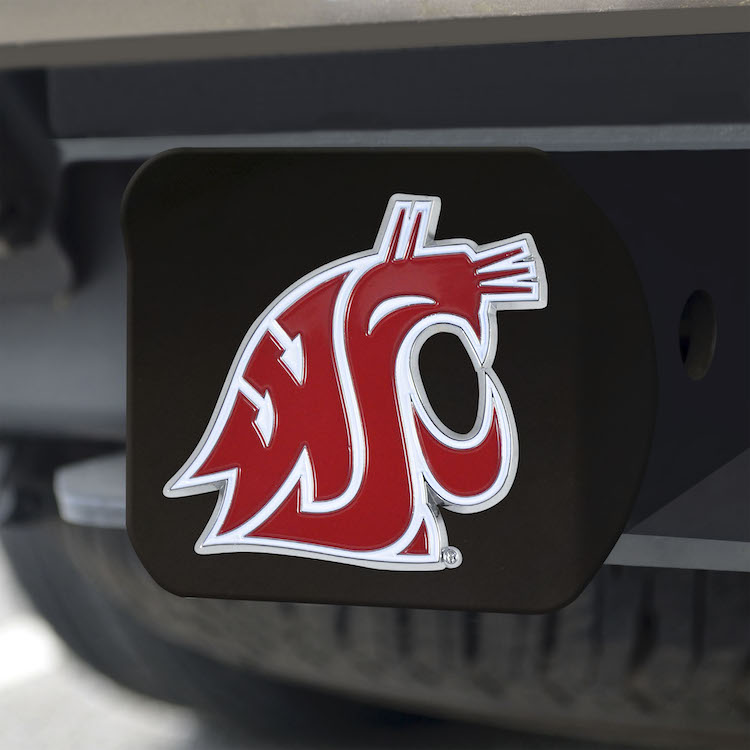Washington State Cougars Black and Color Trailer Hitch Cover