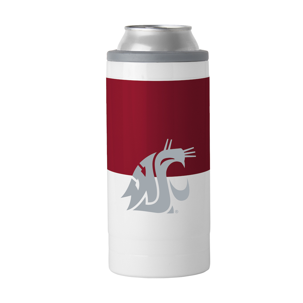 Washington State Cougars Colorblock 12 oz. Slim Can Coolie