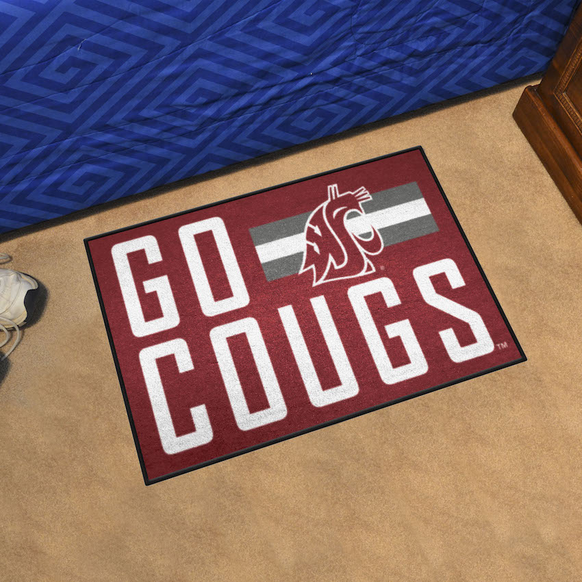 Washington State Cougars SLOGAN 20 x 30 Starter Floor Mat