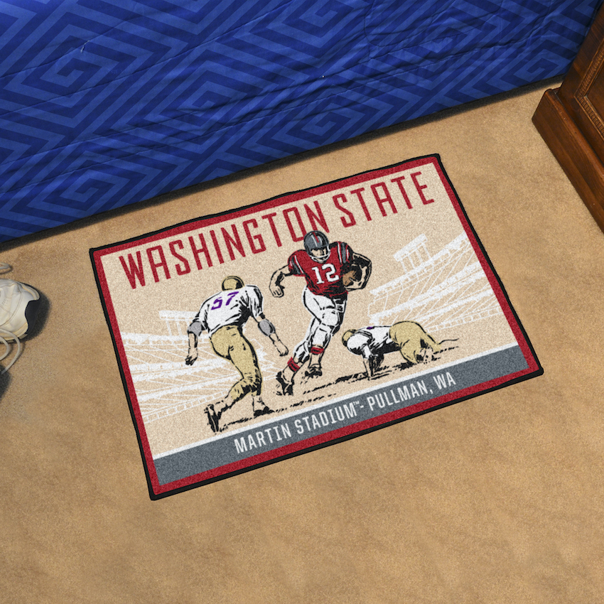 Washington State Cougars 20 x 30 TICKET Starter Floor Mat