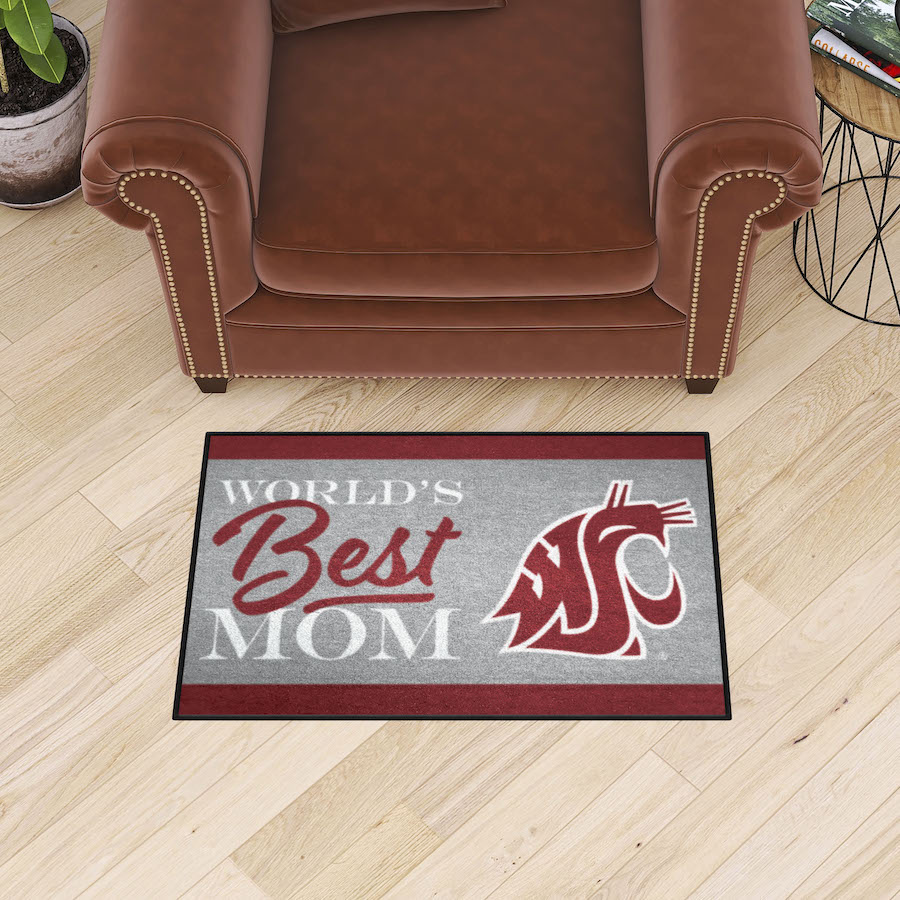Washington State Cougars 20 x 30 WORLDS BEST MOM Floor Mat