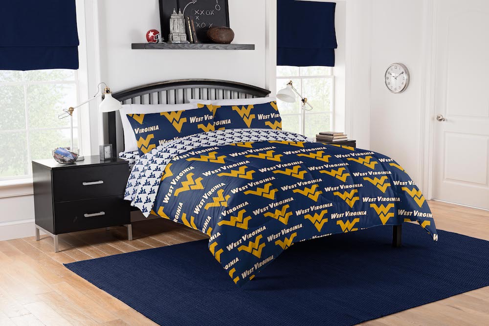 West Virginia Mountaineers FULL Bed in a Bag Set
